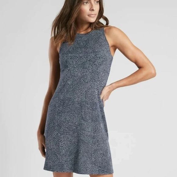 Athleta | Santorini Thera patterned dress Women’s size MT M tall sleeveless soft - Picture 9 of 9